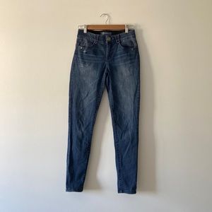 Democracy Ab Solution Skinny Comfort Waist Jeans Medium Wash Denim Size 0